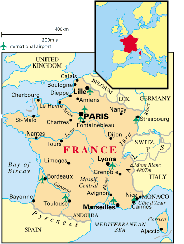 Maps of France – Just France